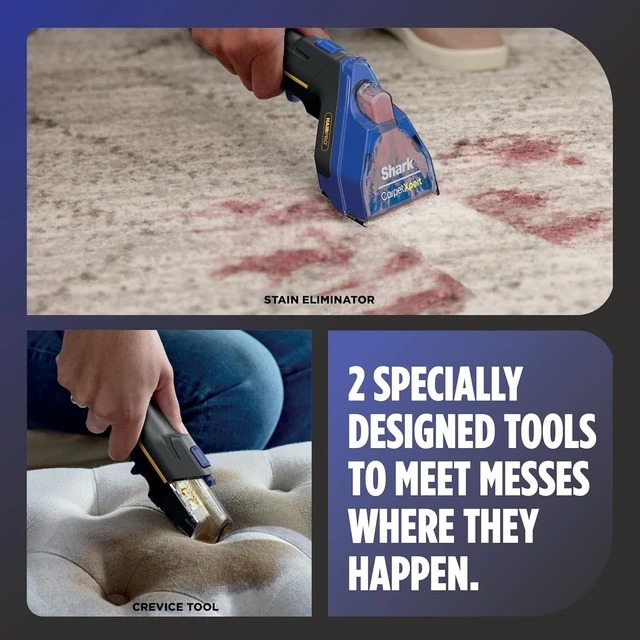 Alt view image 7 of 7 - Shark CarpetXpert HairPro Carpet & Built-in Stain Cleaner, 2 Tools EX251BRN