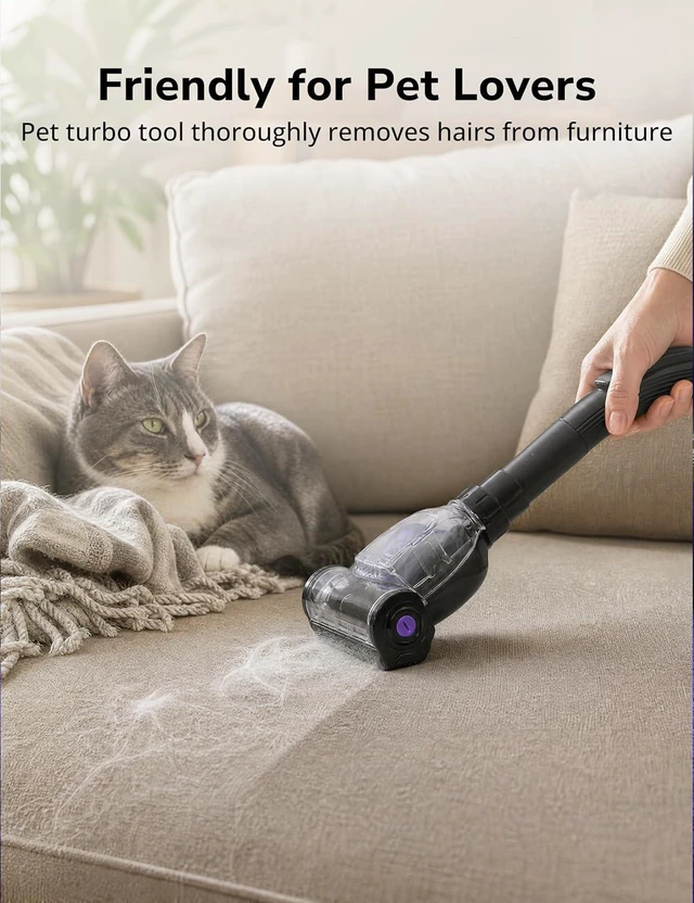 Alt view image 5 of 7 - Canister Vacuum Cleaner, 1700W 45Kpa Bagless HEPA Vacuum