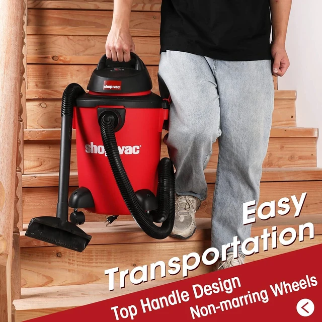 Alt view image 3 of 7 - Shop-Vac 6 Gallon 3.0 Peak HP Wet/Dry Vacuum, 3 in 1 Function - 5971636