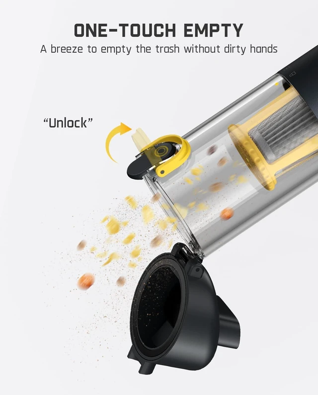Alt view image 7 of 7 - Fanttik Slim V10 Mix Cordless Car Vacuum, 4 in 1 Handheld Air Duster, Color Smart LED Display, 16kPa Suction Power, Cordless Portable Mini Keyboard Vacuum for Car, Office Desk