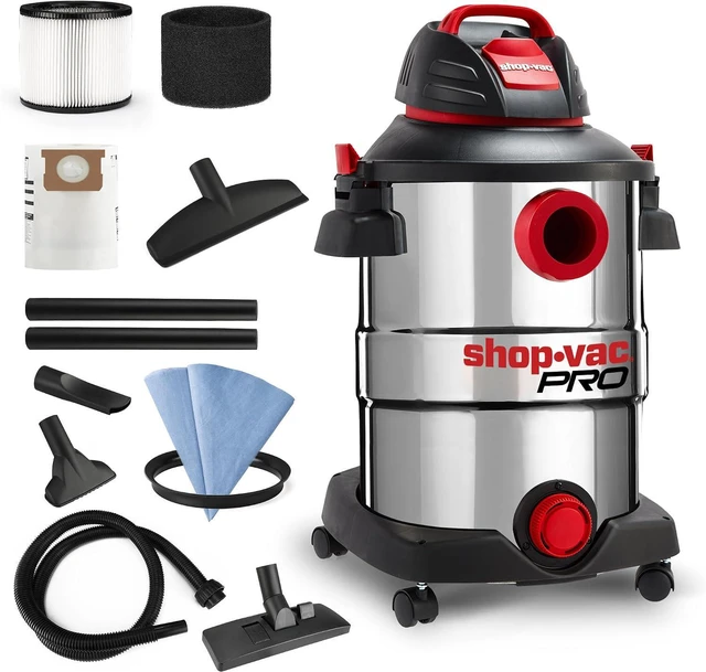 Main image of Shop-Vac 12 Gallon 6.0 Peak HP Stainless Wet/Dry Vacuum, Heavy Duty