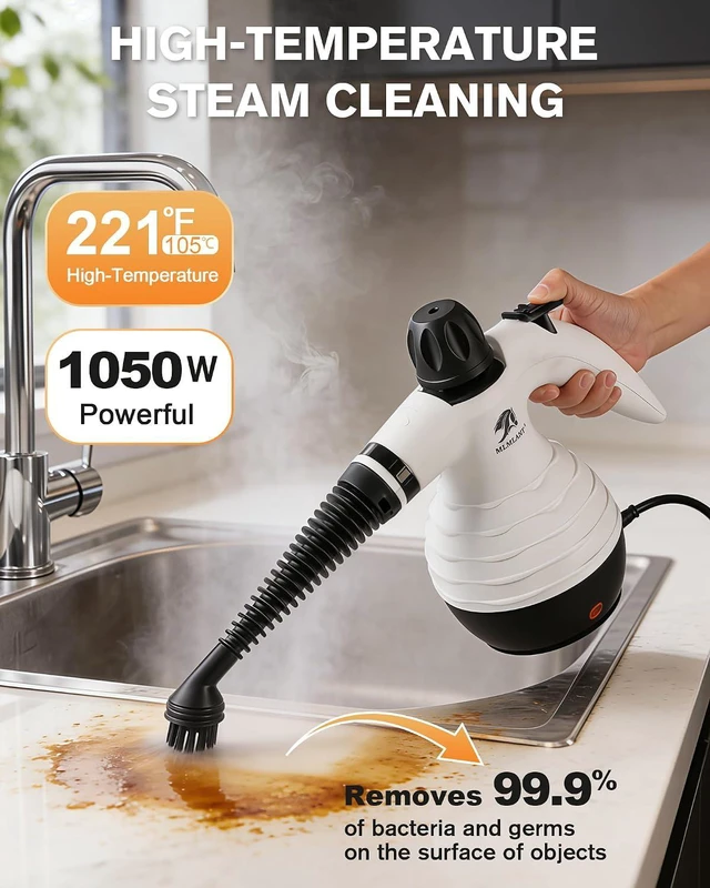 Alt view image 2 of 6 - MLMLANT 300°F HandHeld Steam Cleaner,3.5 Bar Steamer For Home