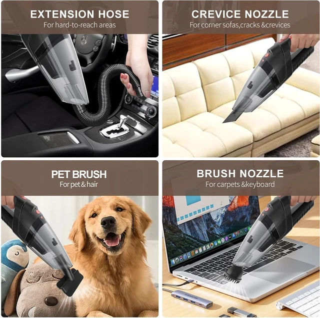 Alt view image 4 of 5 - Cordless Handheld Vacuum Cleaner, Rechargeable Portable Cleaner