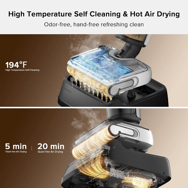 Alt view image 5 of 7 - roborock F25 BX Wet Dry Vacuum Cleaner, Cordless Vacuum Mop with 20000Pa