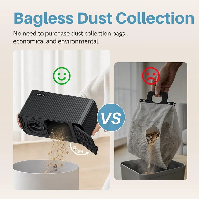 Alt view image 4 of 7 - Touchless Vacuum Automatic Dustpan, 20Kpa Suction, Compact Baggless Design