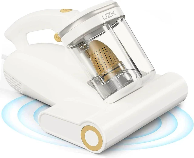 Main image of Bed Vacuum Cleaner Mattress Vacuum Cleaner,16Kpa Powerful Handheld Vacuums with UV-C Light & Double Dust Cup & High Heating & Ultrasonic & HEPA Filter for Bed Sofa(Corded,Grey White)