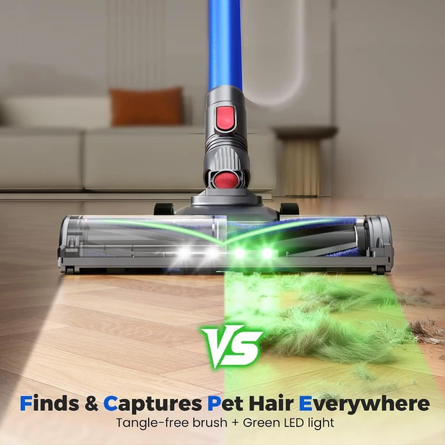 Alt view image 3 of 7 - UML0 Cordless Vacuum Cleaner, Powerful Suction Stick Vacuum Cleaners for Home, 45 Mins Runtime, 1.6L Dust Box, Anti-Tangle, 8-in-1 Rechargeable Vacuum for Hardwood Floor,Carpet,Pet Hair