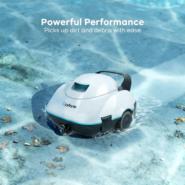 Alt view image 2 of 7 - Cordless Robotic Pool Cleaner, White