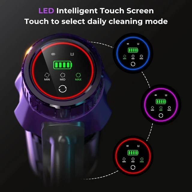 Alt view image 5 of 7 - Cordless Vacuum Cleaner for Pet Hair, Powerful Suction, Up to 70Min Runtime