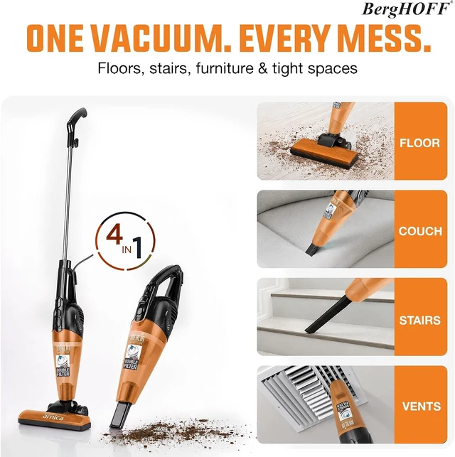 Alt view image 2 of 7 - BergHOFF Merlin All-in-One Corded Stick Vacuum,Detachable Handheld,Orange