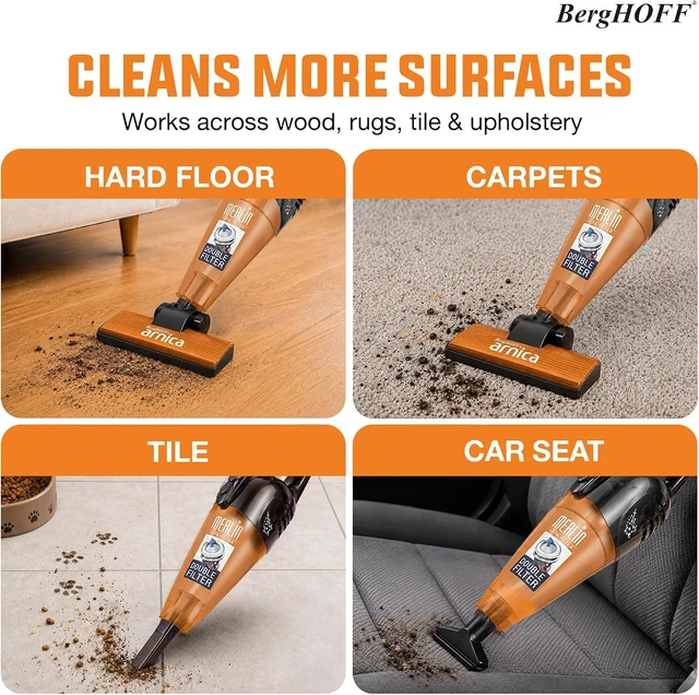 Alt view image 6 of 7 - BergHOFF Merlin All-in-One Corded Stick Vacuum,Detachable Handheld,Orange