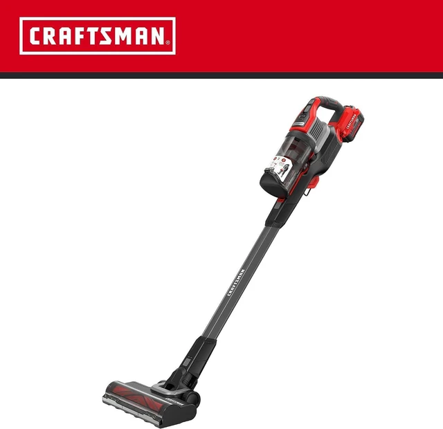 Alt view image 3 of 7 - CRAFTSMAN V20 Stick Vacuum Cordless Rechargeable,3 Speed, Lightweight, Powerful Suction, Brushless, Extended Runtime, Battery and Charger Included (CMCVS501M1)