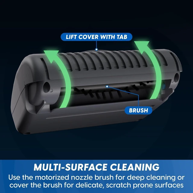Alt view image 3 of 7 - Vacmaster Cordless Hand Vacuum Protable Pet Vacuum with Motorized Nozzle