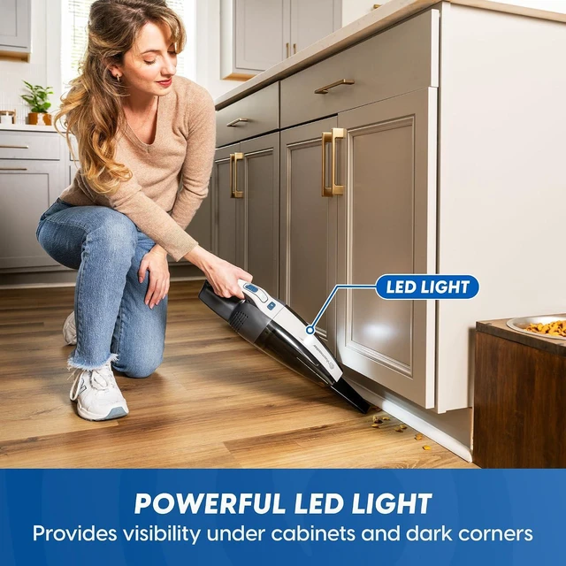 Alt view image 6 of 7 - Vacmaster Cordless Hand Vacuum Protable Pet Vacuum with Motorized Nozzle