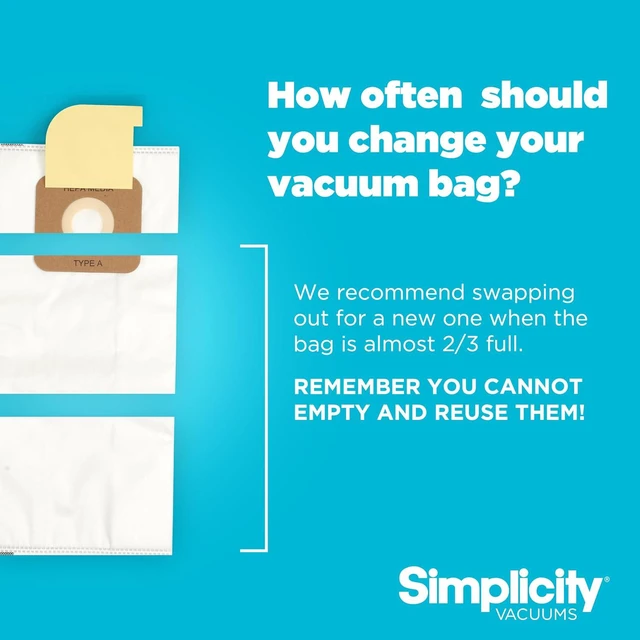 Alt view image 4 of 6 - Simplicity Vacuum Bags Type A, SAH-6 Hepa Vacuum Replacement Bags, 6-Pack