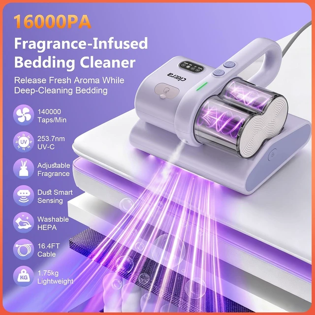 Alt view image 2 of 7 - Mattress Vacuum Cleaner, 16Kpa Bed Vacuum with 253.7nm UVC Light