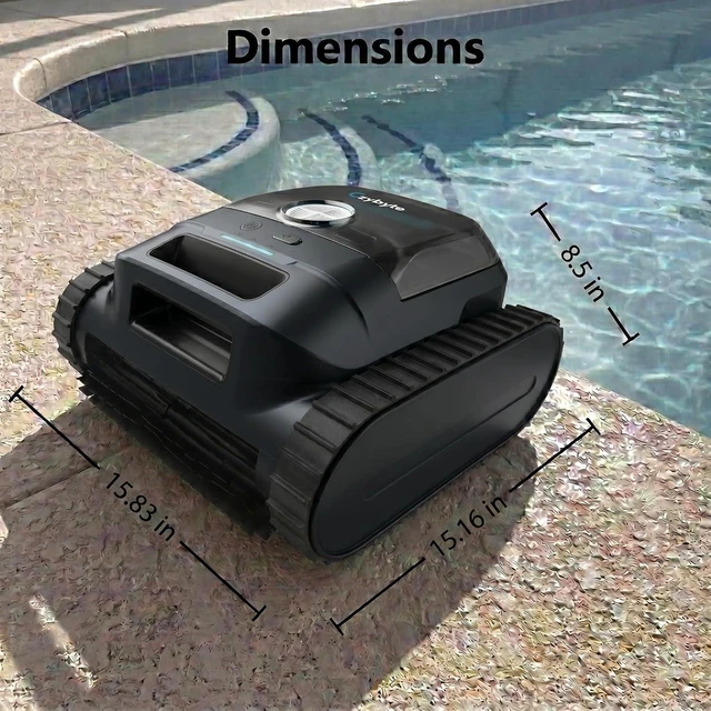 Alt view image 6 of 7 - Cordless Robotic Pool Vacuum Cleaner, APP Support,White