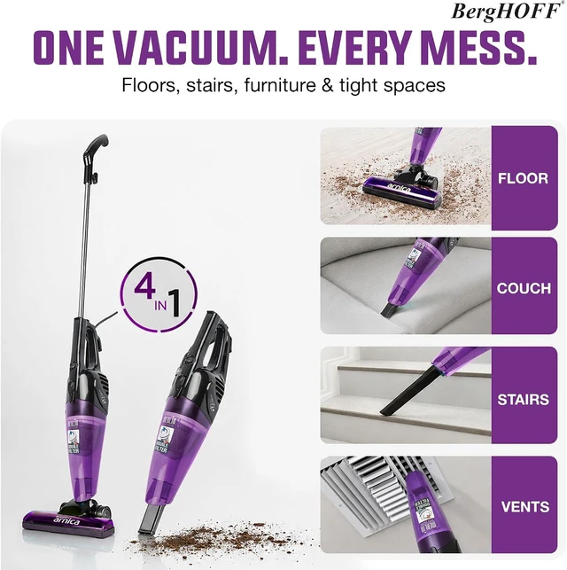 Alt view image 2 of 7 - BergHOFF Merlin All-in-One Corded Stick Vacuum,Detachable Handheld,Purple