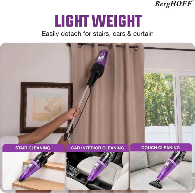Alt view image 4 of 7 - BergHOFF Merlin All-in-One Corded Stick Vacuum,Detachable Handheld,Purple