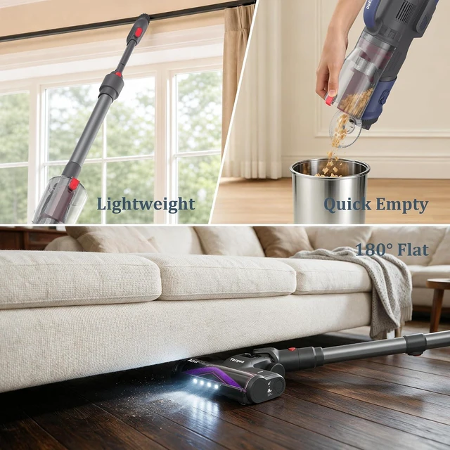 Alt view image 5 of 7 - Vacuum Cleaners for Home, Anti-Tangle Vacuum for Pet Hair