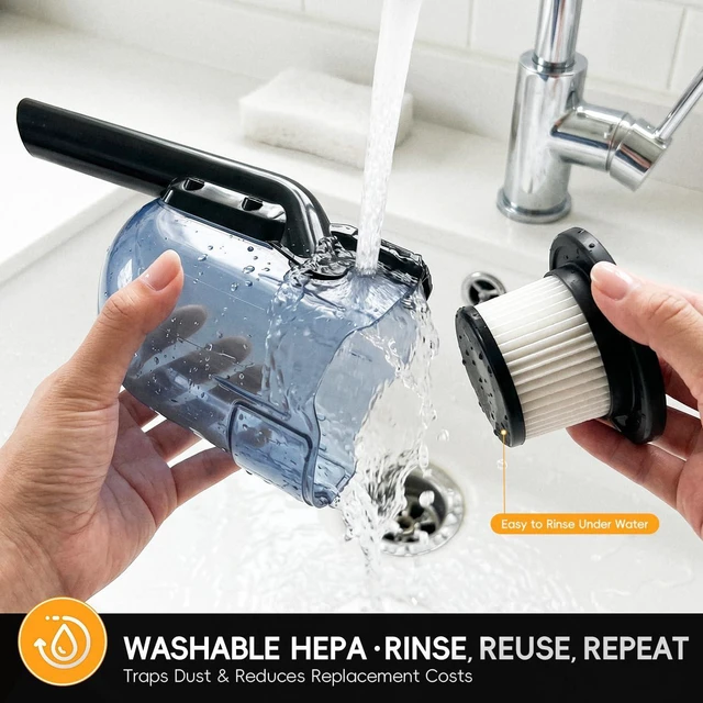 Alt view image 3 of 7 - Cordless Handheld Vacuum Cleaner Compatible with DeWalt 20V Battery