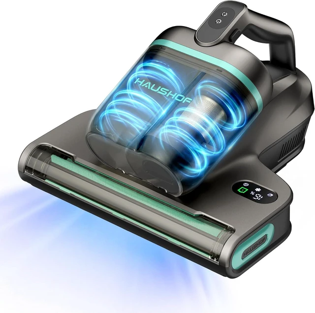 Main image of HAUSHOF Cordless Mattress Vacuum Cleaner, 17kPa, 2 Suction Modes