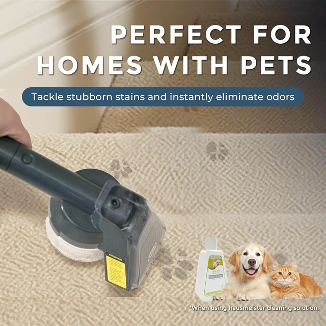 Alt view image 6 of 7 - Hausmeister Hydroflex Pro Portable Carpet Cleaner and Pet Stain Remover, Upholstery Spot Cleaner Machine for Couch, Car Interior, Deep Cleaning Vacuum (Machine + 1 Solution & multi attachments)