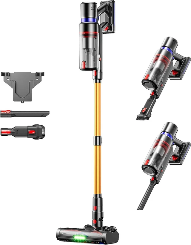 Main image of Cordless Vacuum Cleaner,600W 50KPA 70Mins Runtime for Home, Self-Standing Stick Vacuum with LED Display, Anti-Tangle, 8-in-1 Lightweight Vacuum for Pet Hair, Carpet, Hard Floor
