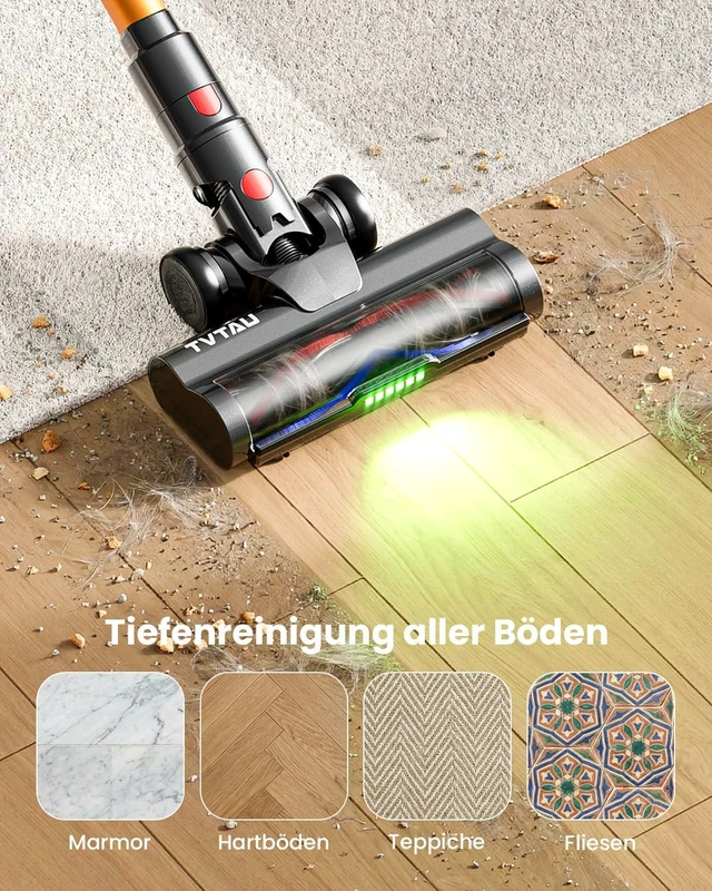 Alt view image 2 of 7 - Cordless Vacuum Cleaner,600W 50KPA 70Mins Runtime for Home, Self-Standing Stick Vacuum with LED Display, Anti-Tangle, 8-in-1 Lightweight Vacuum for Pet Hair, Carpet, Hard Floor