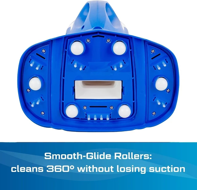 Alt view image 4 of 7 - NEW 2026 POOL BLASTER Max Cordless Pool Vacuum for Inground & Above Ground Pools, More Suction Power, 60 Min Runtime, Omni-Directional Rollers, Easy Charging, Handheld, Rechargeable Pool Cleaner Vac