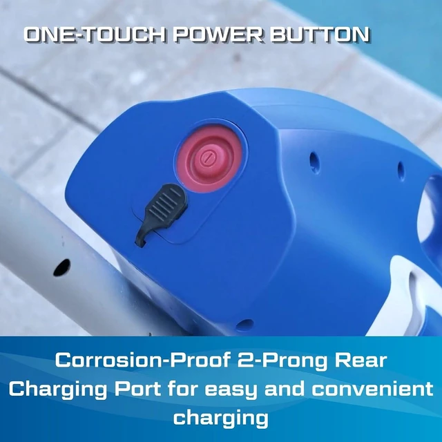 Alt view image 6 of 7 - NEW 2026 POOL BLASTER Max Cordless Pool Vacuum for Inground & Above Ground Pools, More Suction Power, 60 Min Runtime, Omni-Directional Rollers, Easy Charging, Handheld, Rechargeable Pool Cleaner Vac
