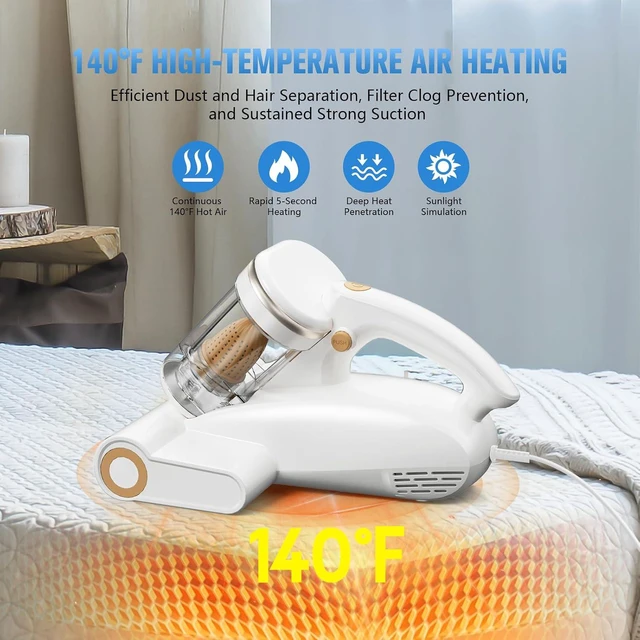 Alt view image 4 of 7 - Mattress Vacuum with UV-C Light,16Kpa Bed Vacuum Cleaner for Sofa,Crib