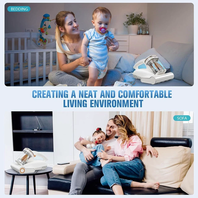 Alt view image 6 of 7 - Mattress Vacuum with UV-C Light,16Kpa Bed Vacuum Cleaner for Sofa,Crib