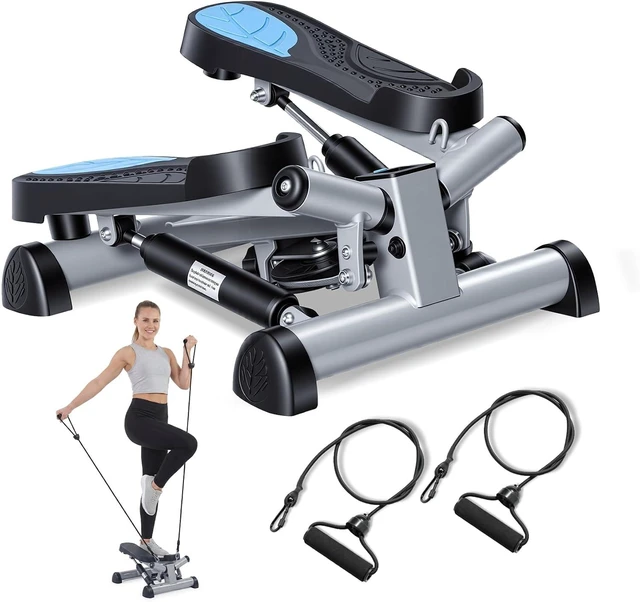 Main image of Efitment Mini Stepper for Exercise at Home, Twist Stair Stepper with Resistance Bands, LCD Monitor, Compact Cardio Step Machine for Full Body Workout