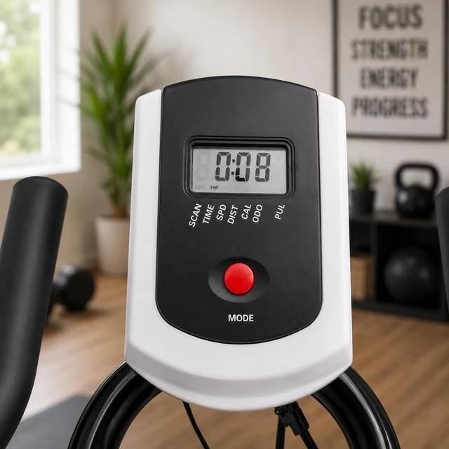 Alt view image 4 of 7 - XtremepowerUS Exercise Bike 22lb Flywheel Stationary Workout Machine