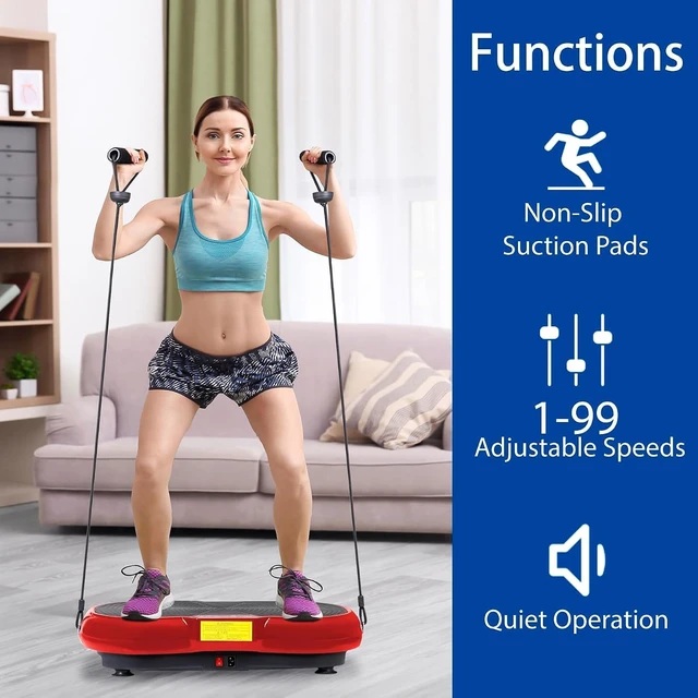 Alt view image 2 of 7 - ZENY Vibration Plate Exercise Machine, Whole Body Workout Vibration Fitness Platform for Weight Loss, Toning Wellness, Home Gym Equipment