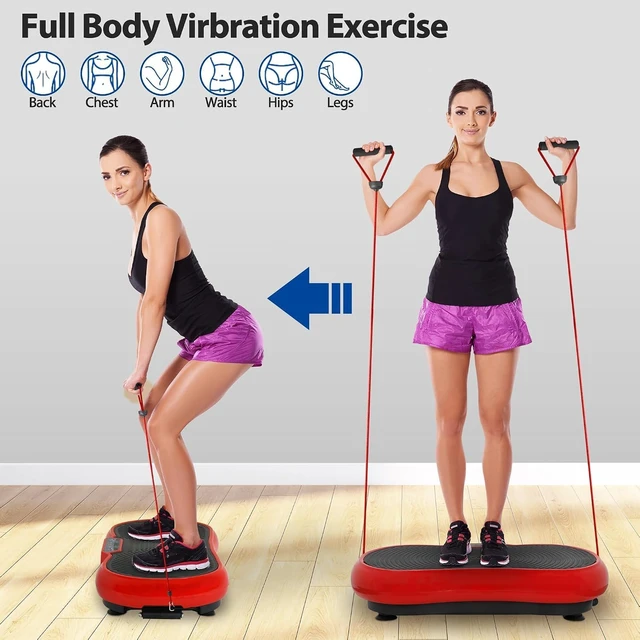Alt view image 4 of 7 - ZENY Vibration Plate Exercise Machine, Whole Body Workout Vibration Fitness Platform for Weight Loss, Toning Wellness, Home Gym Equipment