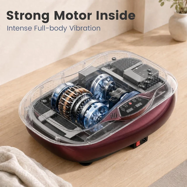Alt view image 5 of 6 - Whole Body Vibration Plate for Lymphatic Drainage,999Speed Levels,330/400lb