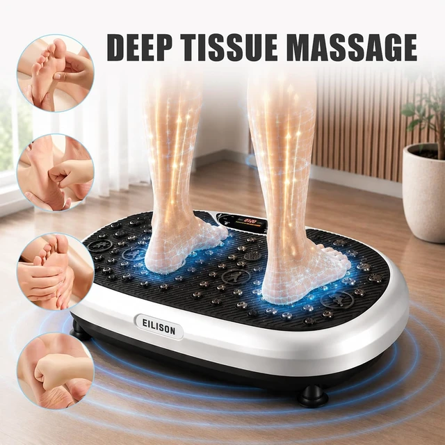 Alt view image 4 of 7 - EILISON FitMaxx 3D XL Vibration Plate Exercise Machine with 120 Speeds