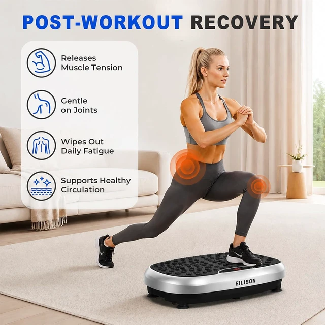 Alt view image 5 of 7 - EILISON FitMaxx 3D XL Vibration Plate Exercise Machine with 120 Speeds