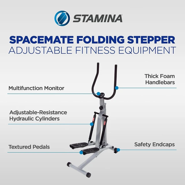 Alt view image 2 of 6 - Stamina Stepper Folding Stair Stepper