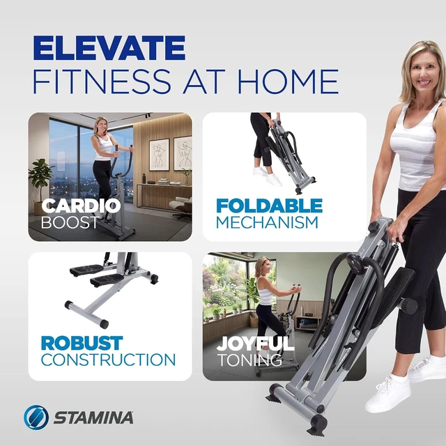 Alt view image 3 of 6 - Stamina Stepper Folding Stair Stepper