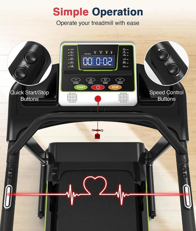 Alt view image 3 of 7 - Redliro Walking Treadmill for Seniors with Long Handrails for Home