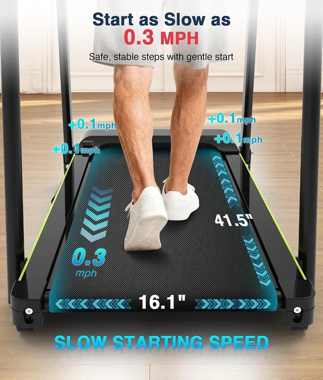 Alt view image 5 of 7 - Redliro Walking Treadmill for Seniors with Long Handrails for Home