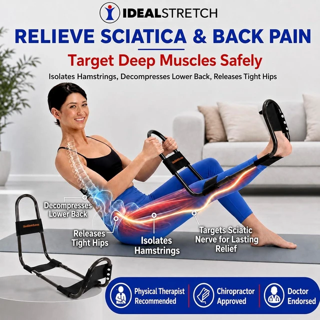 Alt view image 2 of 7 - IdealStretch Leg Stretcher Hamstring Stretcher Hip Stretcher Patented