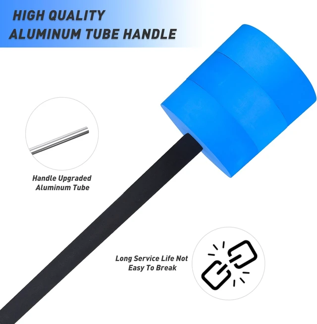 Alt view image 2 of 7 - Hikeen Aquatic Exercise Dumbbells Water Dumbbell Pool Resistance Aquatic Fitness Barbells with 4 High-Density EVA Foam Pool Weights Dumbbells, for Water Aerobics Weight Loss