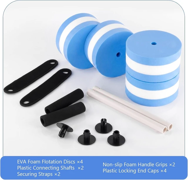 Alt view image 3 of 7 - Water Weights, 2Pcs Aquatic Dumbbell for Exercise, Water Aerobics Equipment