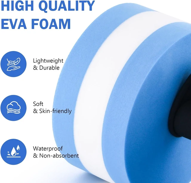 Alt view image 4 of 7 - Water Weights, 2Pcs Aquatic Dumbbell for Exercise, Water Aerobics Equipment