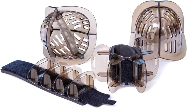 Main image of Total Body Pool Weights for Water Exercise Bundle, Polycarbonate Upper Body Bells & Padded Lower Body Fins, Aqua Therapy, Pool Exercise, Water Aerobics, Color Indicate Resistance Level