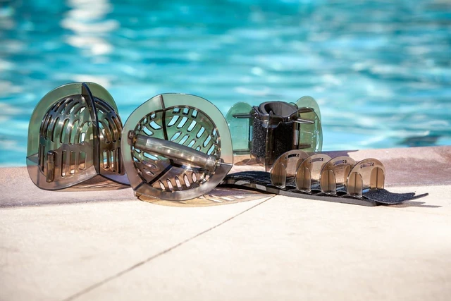 Alt view image 2 of 7 - Total Body Pool Weights for Water Exercise Bundle, Polycarbonate Upper Body Bells & Padded Lower Body Fins, Aqua Therapy, Pool Exercise, Water Aerobics, Color Indicate Resistance Level